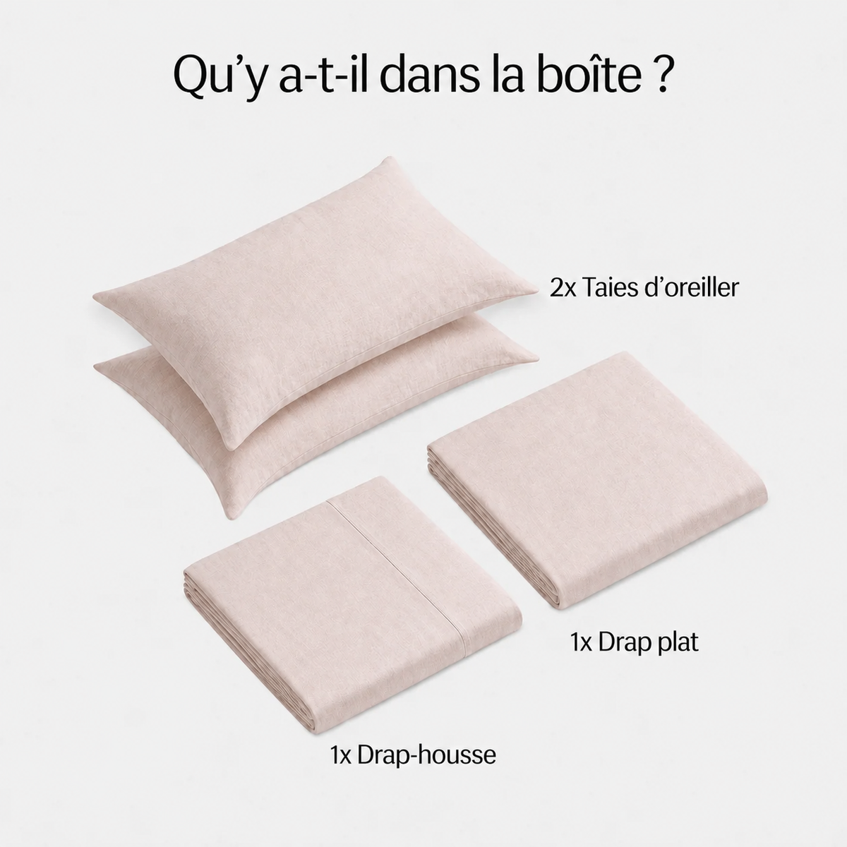 Cocoon™ Ensemble de drap en lin Européen