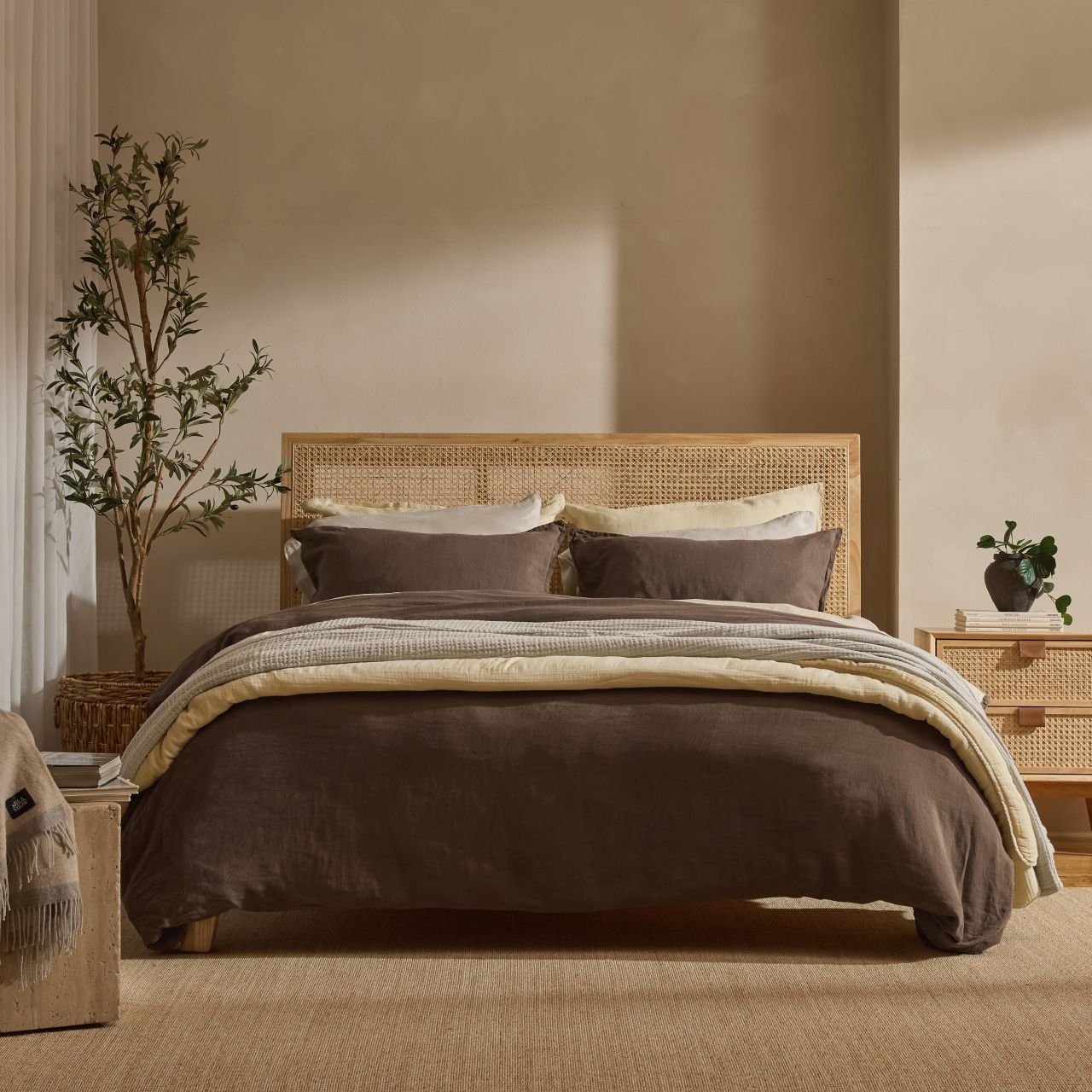 Cocoon™ Drap plat en lin Européen