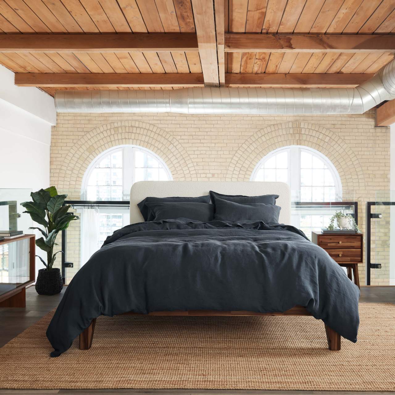 Cocoon™ Drap plat en lin Européen