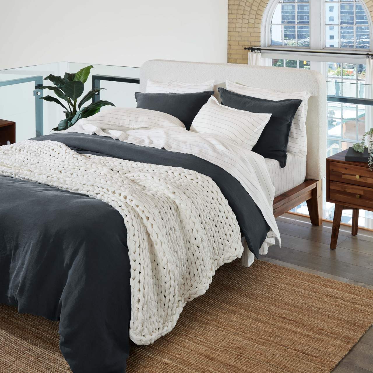 Cocoon™ Drap plat en lin Européen